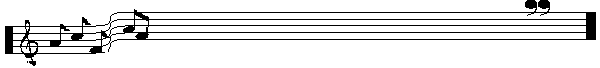 music staff with notes