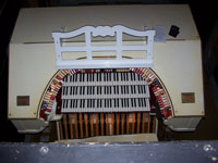 Click here to download a 2576 x 1932 pixel JPG image of the 3/16 Style 260 Mighty WurliTzer Theatre Pipe Organ installed at San Gabriel Civic Auditorium.