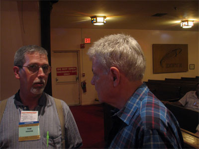 Click here to download a 2048 x 1536 JPG image showing Tom Hoehn and Terry Charles discussing the Grand Duchess before the concert.