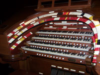 Click here to download a 2576 x 1932 pixel image showing the stop sweep of the 4/35 WurliTzer Special Opus 2103