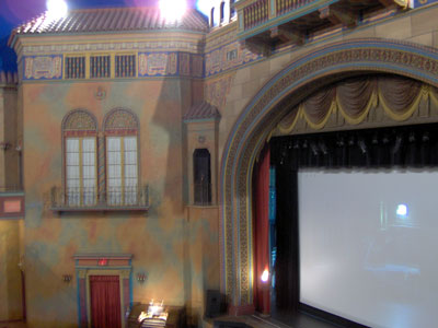 Click here to download a 2048 x 1536 JPG image showing the auditorium of the Polk Theatre, looking down from the balcony.