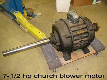 Original 7-1/2 hp long shaft motor