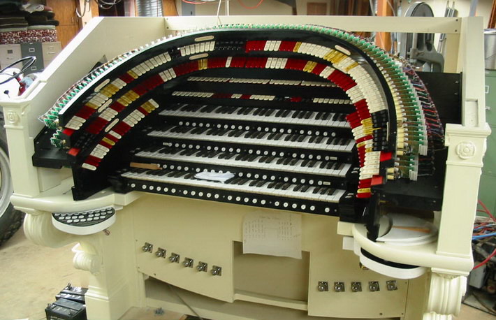 Hardman Wurlitzer Console During Restoration Hardman Wurlitzer Console During Restoration